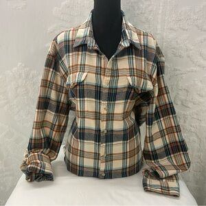 SONOMA Men’s Plaid Button-Up Shirt Plaid Sz XXL Western Cowboy Southern Country
